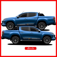 Mitsubishi Triton สติ๊กเกอร์แต่งลายข้างชายประตูไทรทัน สติ๊กเกอร์ติดรถ ชุดแต่งมิตซูบิชิไทรทัน sticker(สอบถามเพิมทางแชทครับ)