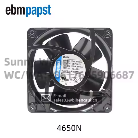 ebmpapst 4650N 220V AC 120x120x38mm 12038 19W 2950RPM Axial Cooling Fan For Cabinet Chassis