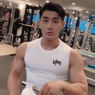 [คลาสสิก] Gymshark ผู้ชาย Singlets เสื้อกล้ามกีฬาฟิตเนส Dryfit Quick-Drying Tank ชุดกระชับกว้างแขนเส
