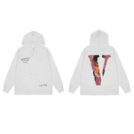 จากประเทศไทย/J.W Vlone/เสื้อฮู้ดพิมพ์ใหม่ผ้าฝ้าย 100 %/ผ่อนคลาย และผ่อนคลาย(M-3XL)