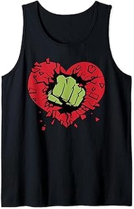 Hulk Smash Heart Valentine's Day Tank Top