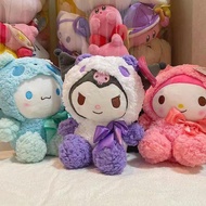 Queeninin】การ์ตูน Sanrio ตุ๊กตาหนานุ่ม Kuromi My Melody แมว Pochacco Pompom Purin Cinnamoroll 25ซม. ตุ๊กตามือนิ่มน่ารัก