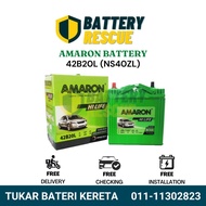 Installation Provided 42B20L 50B20L  NS40ZL Amaron Hi Life Car Battery Bateri Kereta Perodua Axia My