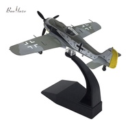 Baoblaze 1:72 FW190เครื่องบินจำลองเครื่องประดับการตกแต่งบ้านของตกแต่งโต๊ะแบบจำลองเครื่องบินโลหะเครื่