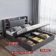 🇸🇬⚡Solid Wood Bed Frame With Storage Solid Wood Storage Bed Frame Bed Frame With Mattress Super Single/Queen/King Bed Frame