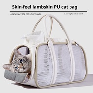 mesh breathable cat bag pet travel portable bag large capacity cat dog summer portable cat bag