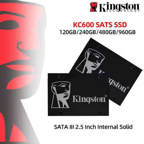 Kingston KC600 SSD 1TB 256GB 512GB 2TB SATA 3 2.5 Inch Internal Solid State Drive HDD Hard Disk HD S