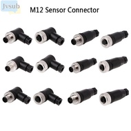 JVSUB M12 Sensor Connector, 4 5 8 Pin Connector M12 Aviation Plug, Male Female Socket Power Adapte M