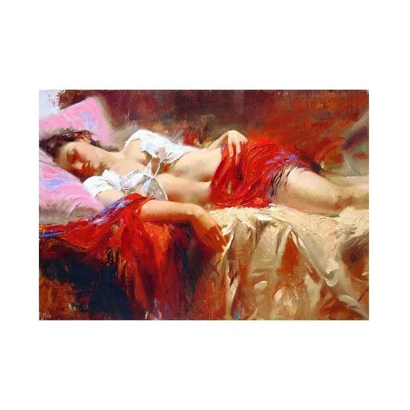 Vintage Nude Women Poster Hylas and The Water Nymphs by Henrietta Rae Canvas Art Print for Home Wa