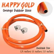 High Qualitylpg 3-ply Lpg Gas Range Flexible Hose Original Rubber With 2 Clamps [ 1.25 m / 1.5 m / 2.0 m size hose ]