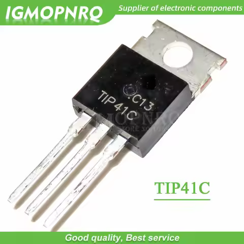 10pcs TIP41C TIP41 TO-220 Bipolar Transistors - BJT 6A 100V 65W NPN new original