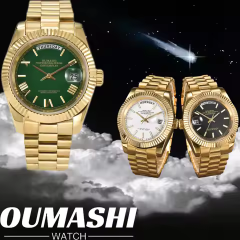 Miyota8285 watch man customized automatic 36mm/39mm gold watches Stainless Steel Sapphire Glass Case