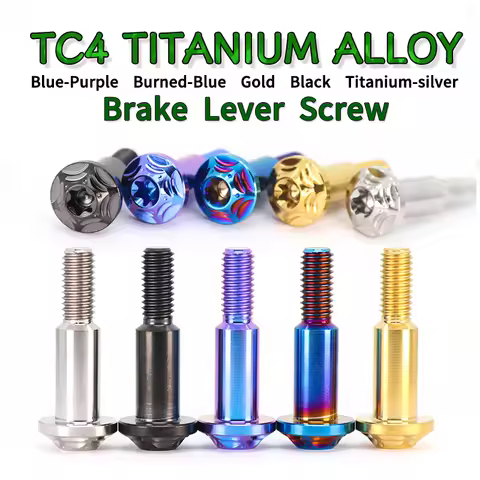 2Pcs M6 Titanium Bolt Motorcycle Bolts Motorbike Brake Lever Handle Link Pull Rod Screw Bolt GR5