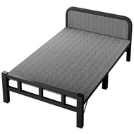 Iron Bed Household Simple Bed Lunch Break Single Adult Office Camping Bed Folding Bed Nap Dormitory 
