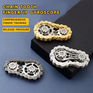 Chain Hand Fidget Spinner Gyroscope Metal Wheel Top Gear Gyroscope Spinning