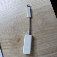 APPLE 原廠 蘋果 Thunderbolt 對 RJ45 Gigabit 乙太網路轉換器 A1433