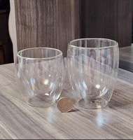 100% New Double Wall Insulated Espresso Glasses Shot Coffee Mugs 雙層 耐熱 玻璃 水杯