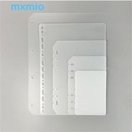 MXMIO Notebook Divider Universal Matte Transparent Inner Paper Agenda A5 A6 A7 B5 A4 Planner Separator