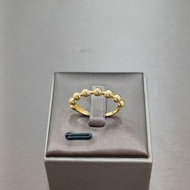 22k / 916 Gold Half Bead Ring
