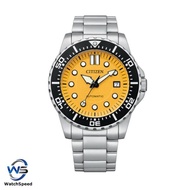 Citizen Yellow Dial NJ0170-83Z NJ0170 Automatic Stainless Steel Analog Men Dress Watch