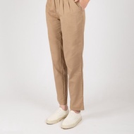 女裝打褶長褲-卡其