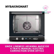 Mybakingmart | Unox BAKERLUX™ &amp; LINEMISS™ MANUAL Electric 4 (460x330)/ ARIANNA Manual Electric Oven XFT133