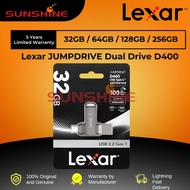 Lexar JumpDrive D400 128GB USB 3.2 Gen 1 Type-C Flash Drive