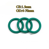 [SMY] O-ring Green O-Ring FKM Sealing Ring CS1.5mm * OD4-70mm