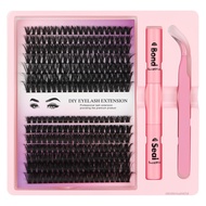 3d Lônng mi giả phân Đoạn hàng mi uốn lên tập Lông mi gie