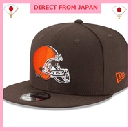New Era NFL 9FIFTY Adjustable Snapback Hat Cap, One Size Fits All, Cleveland Browns Brown, One Size
