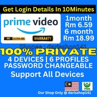 1/6 MONTH PRIME VIDEO AMAZON ORIGINAL PRIVATE WITH WARRANTY