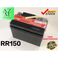 KAWASAKI RR150 MOTORCYCLE BATTERY ( FREE MAINTENANCE )