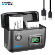 1800mAh LP-E17 LP E17 Battery + Fast 2-Slot Charger for Canon EOS R100 R50 RP R10 R8, Rebel T8i, T7i