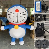 Doraemon Doll Costume Doraemon Walking Cartoon Doll cos Headgear Inflatable Doraemon Cat Performance