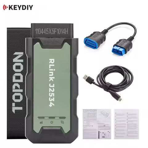 TOPDON RLink J2534 Pass-Thru Programmer OEM Reprogramming and Diagnostic Tool for D-PDU, CAN-FD, and