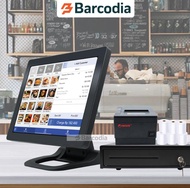 Paket POS PC Komputer Kasir All In One Iware F1 Mono Intel i5 8/256GB, Printer + Cash Drawer