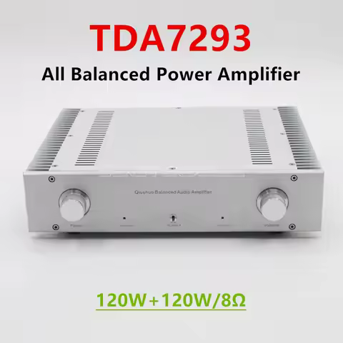 Finished TDA7293 HiFi Stereo 120W+120W Dual Channel Sound Amplifier Fully Balanced Power Amplifier W