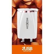 MXM Fast Powerful 2.4A 2 Port USB Travel Charger An-droid /i.P