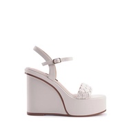 Nine West รุ่น CORLA รองเท้าแตะส้นตึก - สี Off White