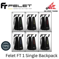 (Ready Stock) Felet FT 1 Single Backpack Cover Racket Bag / Raket Beg Felet Bag racket badminton bag