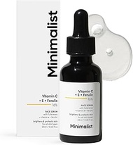Minimalist 16% Vitamin C Serum with Antioxidants for Anti Aging & Glow | Reduces Skin Damage & Redne