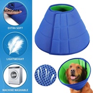 [SONONIA] Soft Mesh Cloth Dog Cone Comfortable E Collar Neck Wound Protection Anti Lick for Large Me
