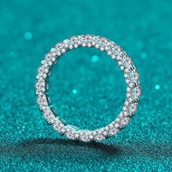 X-259N 925 Sterling Silver Women's Index Finger Ring, 2.1 Carat Moissanite (without Certificate)