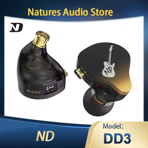 ND DD3 In-Ear Headphones Stage Monitor Headset Sport Earbuds with 4-position tuning and replaceable 