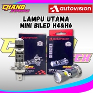Mini Motorcycle Light Bi-LED AUTOVISION OXY M5 / HS1 - 15W+15W 80V 6000K White Mini Biled Socket H4 