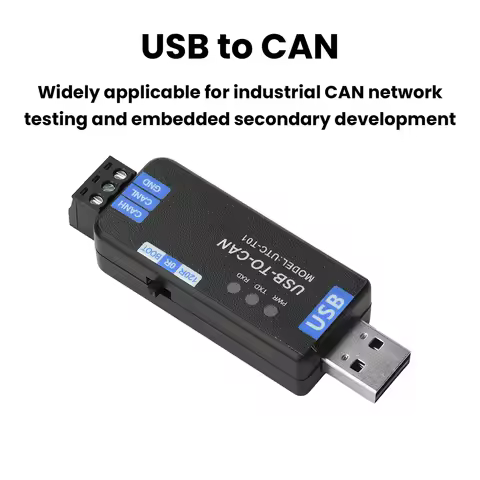 USB to CAN Adapter PCAN Firmware Version 5kbps-1Mbps CAN Bus Analyzer for Industrial & Automotive Te