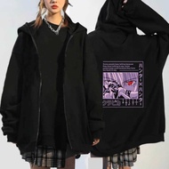 {Match maker} Hunter X Hunter Killua Eyes Hoodie Anime Hoodies Loose Sweatshirts Long Sleeve Winter Warm Women 39;s Clothes Men Zipper Sweatshirt