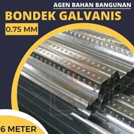 Baru Bondek 0.75 Full Real 0.70 mm (Panjang 6 Meter) / Bondek 0,75