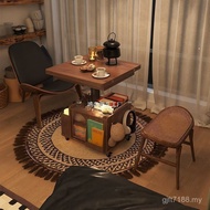Multifunctional Foldable Movable Tea Table Two Living Room Sofa Lift Solid Wood Cart Coffee Table Ti