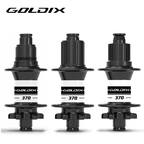 GOLDIX M370 32H Bicycle Hub 36T Ratchet Sealed Bearing 6-bolt Disc Brake J-Bend 32 Holes BOOST MTB H